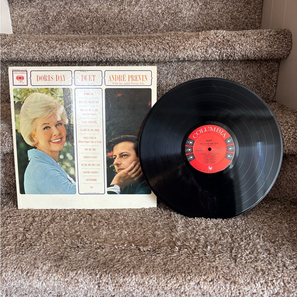 Columbia Black Vinyl Record with Red Label